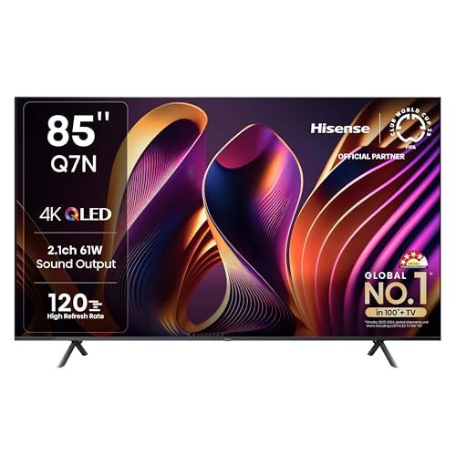 Hisense 215 cm (85 inches) Q7N Series 4K Ultra HD Smart QLED TV 85Q7N (Dark Grey)