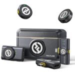 Hollyland Lark M2 Wireless Microphone for iPhone/Camera/Android/PC, 48kHz/24-bit High Fidelity Audio, 300m Range, Noise Cancelling, 40h Use, YouTube, Vlog, Streaming (2TX + 3RX + Charging Case)