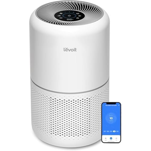 LEVOIT 300S Smart Air Purifier For Home, Hepa Filter Traps 99.97% Virus & Pm 0.1 Particles, 2 Years Warranty, Real Time Quality Indicator, App Control, Compatible With Alexa, White