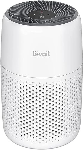 LEVOIT Core Mini Air Purifier For Coverage Area 183 Sq Ft, H13 Truehepa Filter, Remove 99.97% Dust, Smoke, & Pollen, With Fragrance Sponge, (2 Years Warranty), White