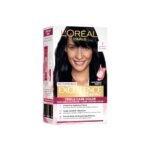 L'Oreal Paris Excellence Creme Triple Care No Ammonia Long-lasting Hair Color, 100% Grey Coverage, Powered by Pro-keratin and French Rose Oil, Shade Black 1, 72ml+100g