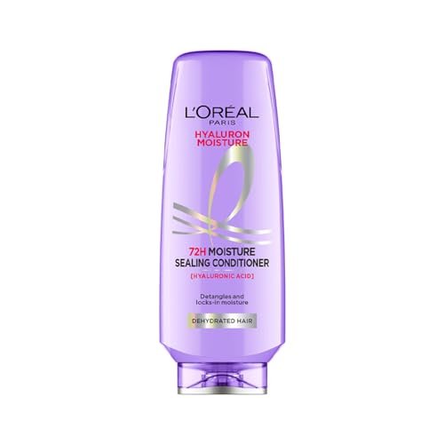 L'Oreal Paris Fresh Hyaluron Moisture 72HR Moisture Sealing Conditioner Powered By Hyaluronic Acid, For Frizz-Free, Hydrated And Bouncy Hair Full Of Life For All Hair Types | 175 Millilitres