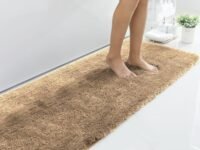 LUXE HOME INTERNATIONAL Microfiber Runner Super Soft Non Slip Vegas Rugs For Bedroom (2X5 Ft, Gold) Pack Of 1