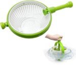 Large Salad Spinner, Lettuce Spinner, Manual Vegetable Dryer, BPA Free Drain Lettuce Colander, Easy Spin for Tastier Salads-1PCS