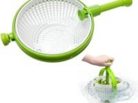 Large Salad Spinner, Lettuce Spinner, Manual Vegetable Dryer, BPA Free Drain Lettuce Colander, Easy Spin for Tastier Salads-1PCS