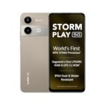 Lava Storm Play 5G (Dune Titanium, 8+8*GB RAM, 256 GB Storage)|India's First MT D7060 Processor with 525k Antutu |50 MP AI Camera | 6.75" HD+ Display| 5000 mAh Battery |IP64 Dust & Water Proof