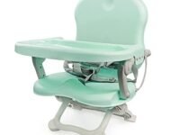 MonBébé Booster Seat for Baby Height Adjustable Baby Feeding Chair Foldable (Model A) 6 Months- 5 Years, Colour: Mint,Green