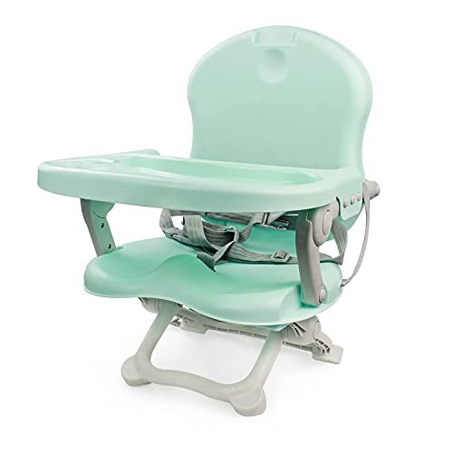 MonBébé Booster Seat for Baby Height Adjustable Baby Feeding Chair Foldable (Model A) 6 Months- 5 Years, Colour: Mint,Green