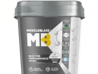 MuscleBlaze Biozyme Performance Whey Protein Powder, Rich Chocolate (4kg / 8.8lbs) | 25g Protein Per Scoop | Clinically Tested 50% Higher Protein Absorption