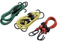 On Blow High Strength Elastic Bungee/Shock Cord Luggage Tying Rope with Steel Hooks 4 FT (Pack of 2)