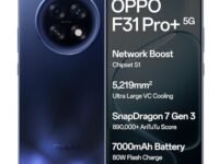 Oppo F31 Pro+ 5G (Gemstone Blue, 12GB RAM, 256GB Storage)