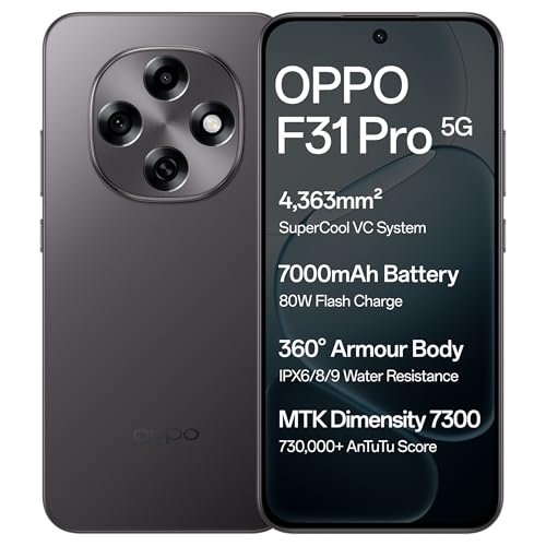Oppo F31 Pro 5G (Space Grey, 12GB RAM, 256GB Storage)