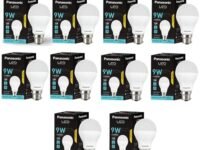 Panasonic 9 Watt LED Bulb, B22 Base 9W Bulb Light For Home, 25000+ BH with 1 Year Warranty, 6500K Cool Day Bulb (Pack of 10)