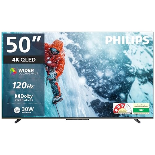 Philips 127 cm (50 inches) 8100 Series 4K Ultra HD Smart QLED Google TV 50PQT8100/94