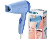 Philips Hair Dryer 1000 Watts | Perfect Blow Dry For Men & Women | 2 Heat Settings (Hot/Warm) | ThermoProtect Technology prevents overheating | HP8100/60 - Blue | | 2 years Warranty