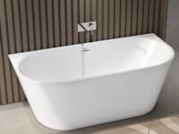Plantex Bathtub For Bathroom/Freestanding Bath tub for Adults/Deep Soaker Bathtub with Overflow, Popup and Drain Pipe (BSM-207A-White-1700mm)