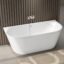 Plantex Bathtub For Bathroom/Freestanding Bath tub for Adults/Deep Soaker Bathtub with Overflow, Popup and Drain Pipe (BSM-207A-White-1700mm)