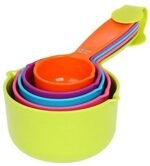 Plastic Baking Measurement Measuring Cups and Spoons Set (Multicolor 5 Piece Big)