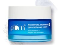Plum 2% Niacinamide & Rice Water Superlight Gel Cream Moisturizer for Face | Oil-Free Hydration | Brightens, Fades Blemishes | Dermat-Tested | All Skin Types | Women & Men | 100% Vegan | 50 g