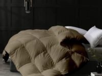 Razzai 500 GSM Winter Comforter Premium Collection Quilted Comforter (60" x 90" Inches/152cm x 228cm) - Single Bed Comforter|Beige| Microfiber|Lightweight| TC - 400