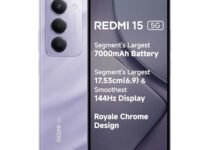 Redmi 15 5G Sandy Purple 6GB + 128GB | Segment's Largest 7000mAhA Battery | Segment's Largest Display 17.53cm(6.9) Up to 144Hz | Snapdragon 6s Gen 3 | 18W Reverse Charging | 50MP AI Dual Camera