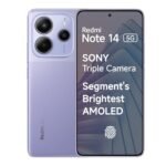 Redmi Note 14 5G (Phantom Purple, 8GB RAM 256GB Storage) | Global Debut MTK Dimensity 7025 Ultra | 2100 nits Segment Brightest 120Hz AMOLED | 50MP Sony LYT 600 OIS+EIS Triple Camera