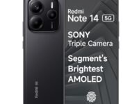 Redmi Note 14 5G (Titan Black, 8GB RAM 128GB Storage) | Global Debut MTK Dimensity 7025 Ultra | 2100 nits Segment Brightest 120Hz AMOLED | 50MP Sony LYT 600 OIS+EIS Triple Camera