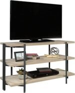 STAR WORK Metal Easy Assembly 3-Tier Corner Tv Stand Entertainment Center Table Living Room With Storage | 44 X 18 X 24 Inches (Lxwxh) (T.V Unit)