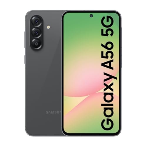 Samsung Galaxy A56 5G (Awesome Graphite, 8GB, 256GB) | Metal Frame | Gemini Live | Awesome Intelligence (AI): Circle to Search, Instant Slo-Mo, Auto-Trim, Object Eraser | Flagship Grade Camera