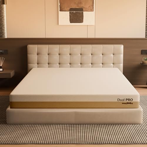 SleepyHug AirCell Dual Ortho PRO 6 Inch Memory Mattress | Reversible Firm & Soft Sides| 12-Year Warranty |Advanced 5-Zone Pressure Relief | 3-Layer| Double Bed Size (LxWxH -75x48x6 Inch)