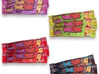 Sour Punk Mix Chewy Candy Jelly Sticks 40g X 12 Pcs (Strawberry, Apple, blueberry & Cola)