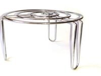 Stainless Steel High Baking Rack Cake Drying Stand for Pastry Bread Cookies Cooling Grid Tray (Silver)