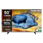 TOSHIBA 126 cm (50 inches) C350NP Series 4K Ultra HD Smart LED Google TV 50C350NP (Black)