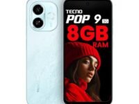 Tecno POP 9 5G (Azure Sky, 8GB+128GB) | D6300 5G Processor | 48MP Sony AI Camera | 4+ Year Lag Free Fluency |5000 mAh Battery |Dual Speaker | Without Charger