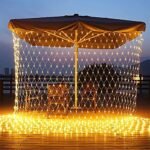 The Purple Tree Net Mesh String Lights for Diwali, Waterproof Light with 8 Lighting Modes, 200 led Bulbs,Outdoor Indoor,Curtain,Diwali Light, Party,Wedding,Fairy,Wall Decorative(3x2 Mtr)