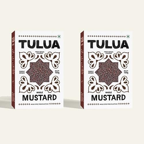 Tulua Black Mustard Seed (Rai Seeds) - 100gm Each Pack of 2 | Natural Mohri | Organic Indian Whole Spices | Handpicked and Carefully Packed | Pure and Fresh