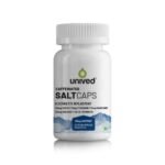 Unived Caffeinated Electrolyte Salt Caps Electrolyte Replacement With Caffeine, 30 Caps