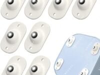 Universal 360° Self Adhesive wheels for furniture moving Caster Roller For Trolley Gaming Pc Mini Swivel Casters Wheels (8 PCS) (1 Wheel)