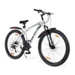 Urban Terrain Galaxy Ultra 27.5T Steel Geared High Performance Mountain Cycles for Men with Front Suspension & Disc Brake MTB Bike | Ideal for 15+ Years, Unisex, Frame Size: 17 inch (21 Speed, White)