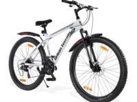 Urban Terrain Galaxy Ultra 27.5T Steel Geared High Performance Mountain Cycles for Men with Front Suspension & Disc Brake MTB Bike | Ideal for 15+ Years, Unisex, Frame Size: 17 inch (21 Speed, White)