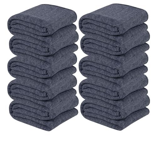 VAS COLLECTIONS Woolen Blanket Warm and Super Soft Heavy Weight Single Bed Blankets for Heavy Winter (Grey,152X225 cm,1400 Gram) (Charcoal & Grey), Breathable (10)