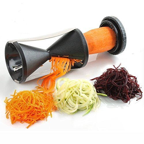 Vegetable Spiralizer Slicer Zoodles Maker | Restaurant Quality Spiral Slicer Great for Vegetables Noodle Slicer Salad Decorator Chopping Spiralizer Grater Cutter Multicolor