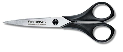 Victorinox, Swiss Made, Household and Hobby Scissors Total Length 16 cm- Black