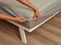 Wakefit 100% Waterproof Premium Cotton Mattress Protector | Breathable and Hypoallergenic Ultra Soft Fitted Bed Protector 78"x66" - Queen, Grey