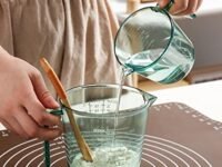 Wolpin 1 Pc (300 ml) Plastic Measuring Cup Measuring in ML, Oz & Cups Tools Set for Kitchen Essentials Cooking, Cake Baking Multicolor, Clear Green