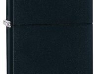 Zippo Classic Black Matte Windproof Pocket Fuel Refillable Lighter, BIS Certified