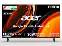 acer 108 cm (43 inches) Ultra I Series FHD Smart LED Google TV AR43FDJGU2841BD (Black) 2025 Model
