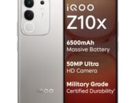 iQOO Z10x 5G (Titanium, 8GB RAM, 128GB Storage) | 6500 mAh Large Capacity Battery | Dimensity 7300 Processor | Military-Grade Durability
