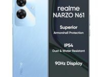 realme NARZO N61 (Voyage Blue,6GB RAM+128GB Storage) 90Hz Eye Comfort Display | IP54 Dust & Water Resistance | 48-Month Fluency | Charger in The Box