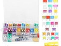 300pcs Fuses Assortment Kit Plug-in Blade Fuse with 2 Circuit Testers Storage Box for Car Truck SUV RV Marine Boat 3A 5A 7.5A 10A 15A 20A 25A 30A 35A 40A